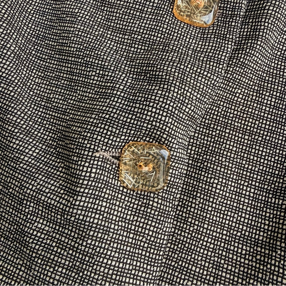 Vintage Inez Studio Classic Woven Metallic Women's Vest Size M - Picture 4 of 8
